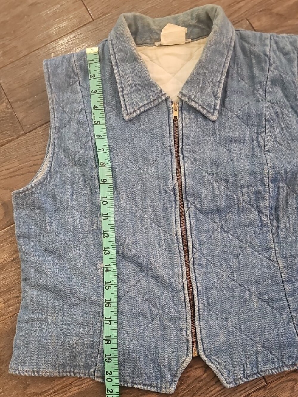 Vintage Denim Cotton Vest - Picture 9 of 9